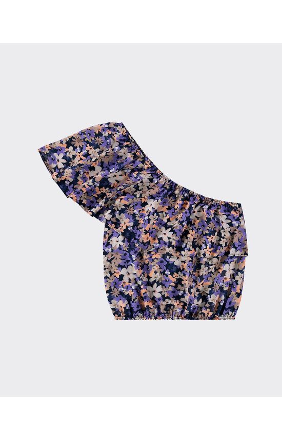 Blusa Feminina Floral Decote Ombro Só Em Viscose - ENFIM