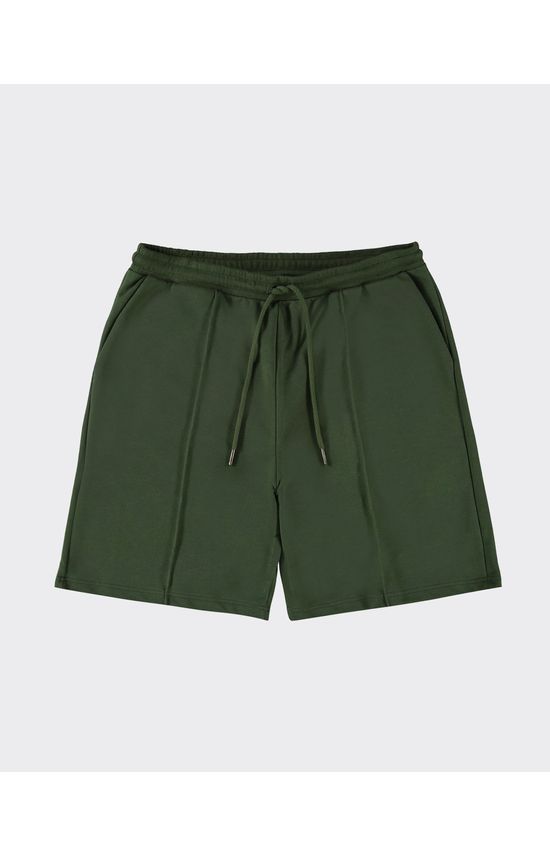 Bermuda Masculina Relaxed Fit Recorte Frontal Em Moletom - ENFIM