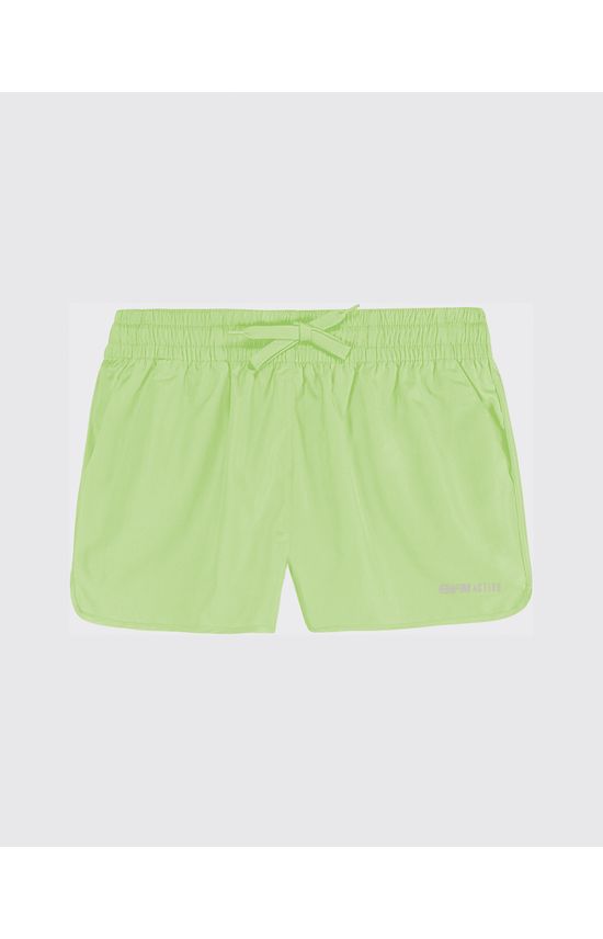 Shorts Feminino Barra Arredondada Em Tafetá - ENFIM