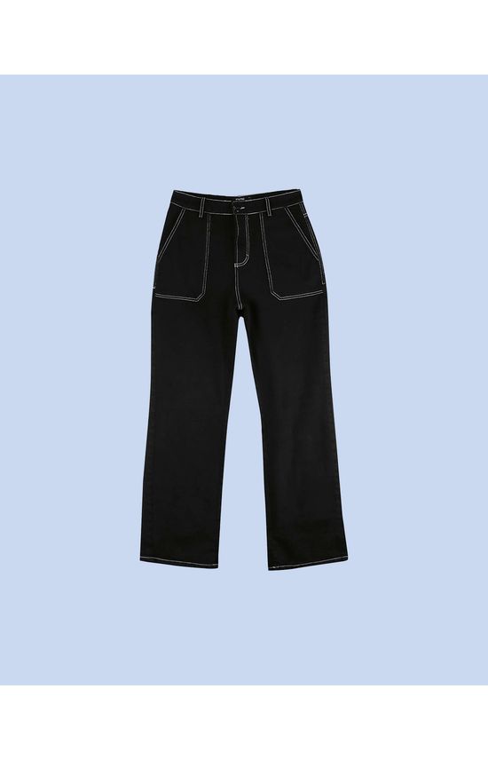 Calça Feminina Anos 90 Em Sarja Com Elastano - ENFIM