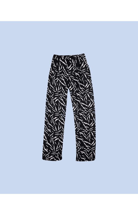 Calça Wide Leg Feminina Pregas Frontais Em Viscose - Enfim