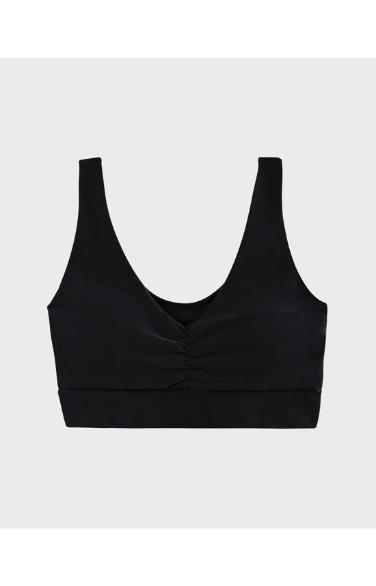 Top Esportivo Franzido Frontal Em Malha Proteção UV50+ - ENFIM