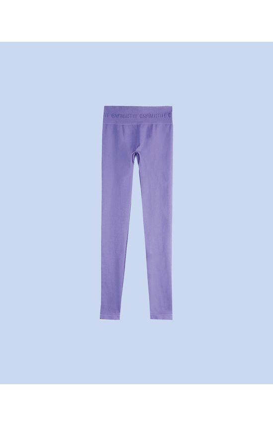 Calça Legging Feminina Cós Alto Seamless Em Poliamida - ENFIM