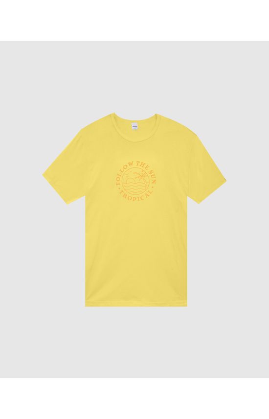 Camiseta Masculina Plus Size Follow The Sun Em Algodão