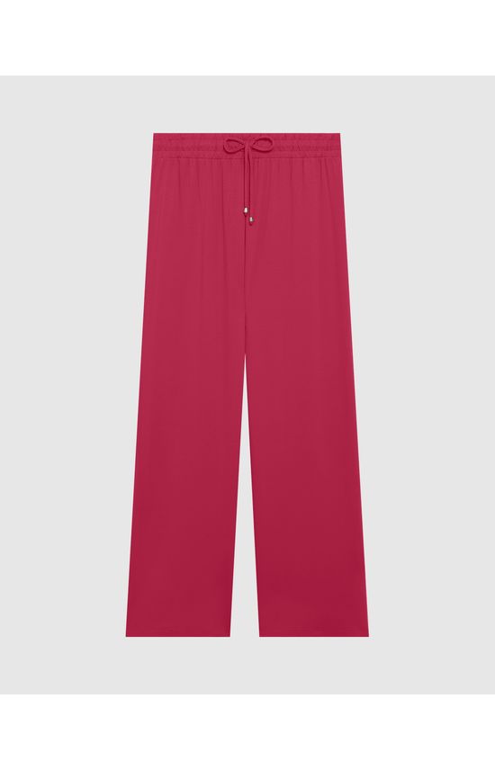 Calça Básica Feminina Plus Size Em Moletinho Stretch Viscose