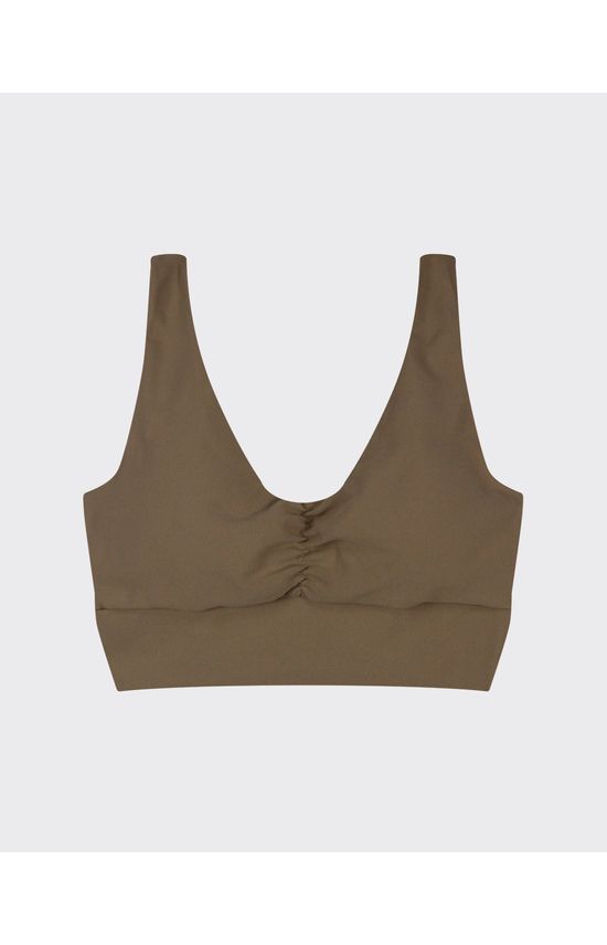 Top Esportivo Franzido Frontal Em Malha Proteção UV50+ - ENFIM