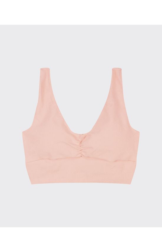 Top Esportivo Franzido Frontal Em Malha Proteção UV50+ - ENFIM