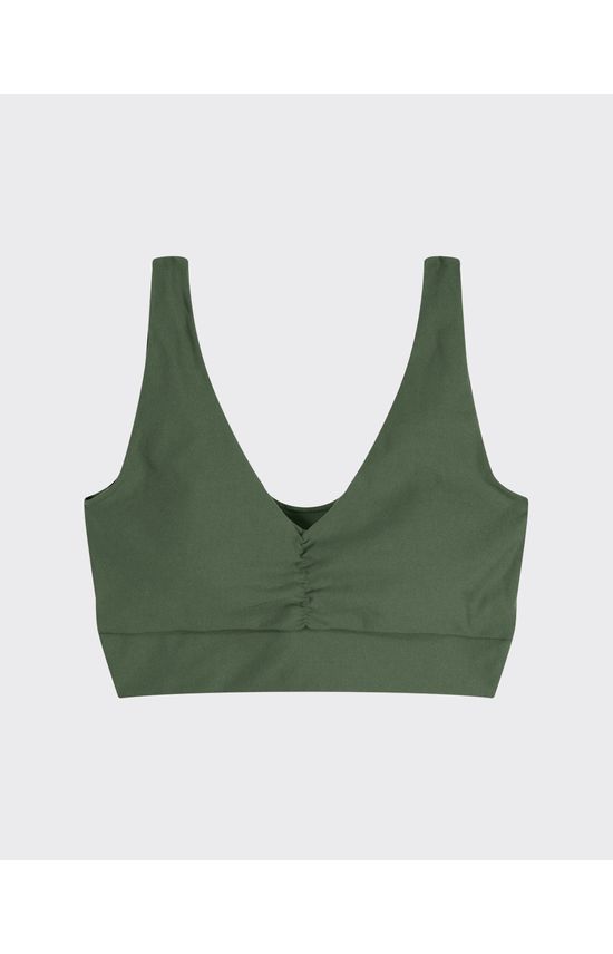 Top Esportivo Plus Size Franzido Em Malha Proteção UV50+ - ENFIM