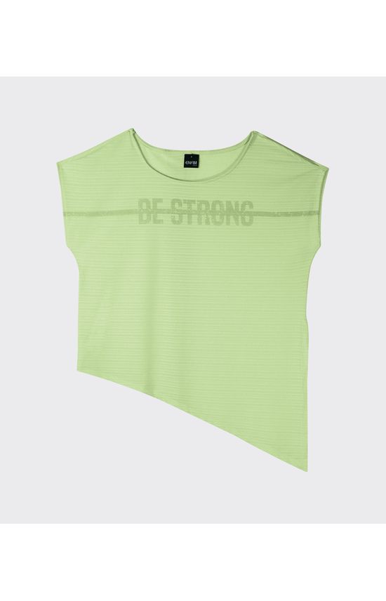 Blusa Feminina Barra Assimétrica Em Malha Air - ENFIM