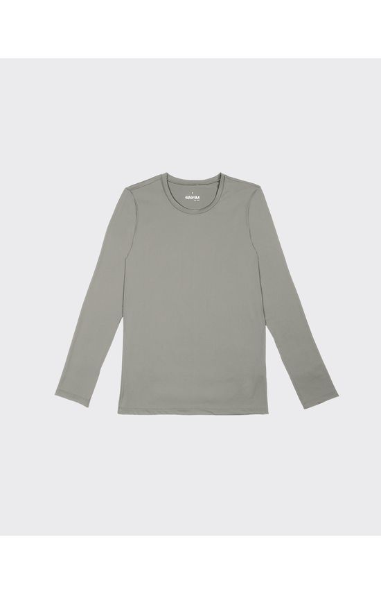 Camiseta Masculina Manga Longa Em Malha Com Proteção UV50+ - ENFIM
