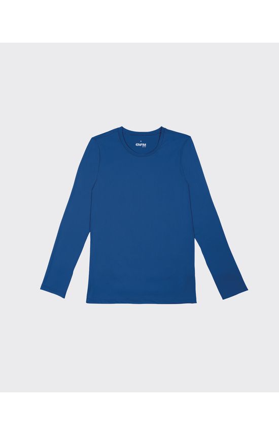 Camiseta Masculina Manga Longa Em Malha Com Proteção UV50+ - ENFIM