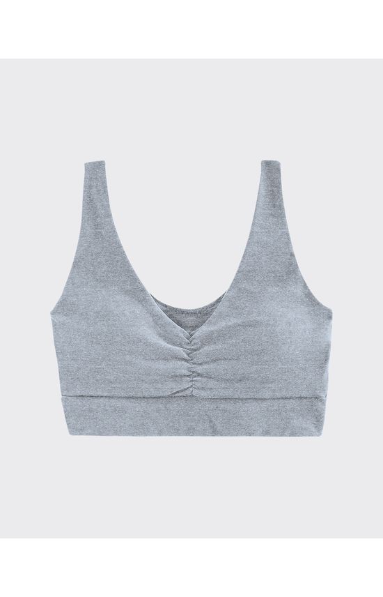 Top Esportivo Plus Size Franzido Em Malha Proteção UV50+ - ENFIM