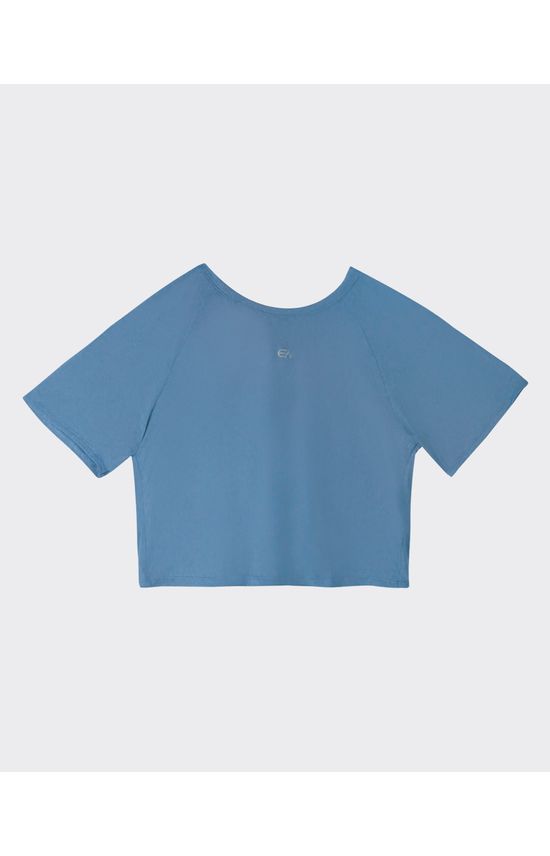 Blusa Cropped Feminina Abertura Costas Em Malha Dry - ENFIM