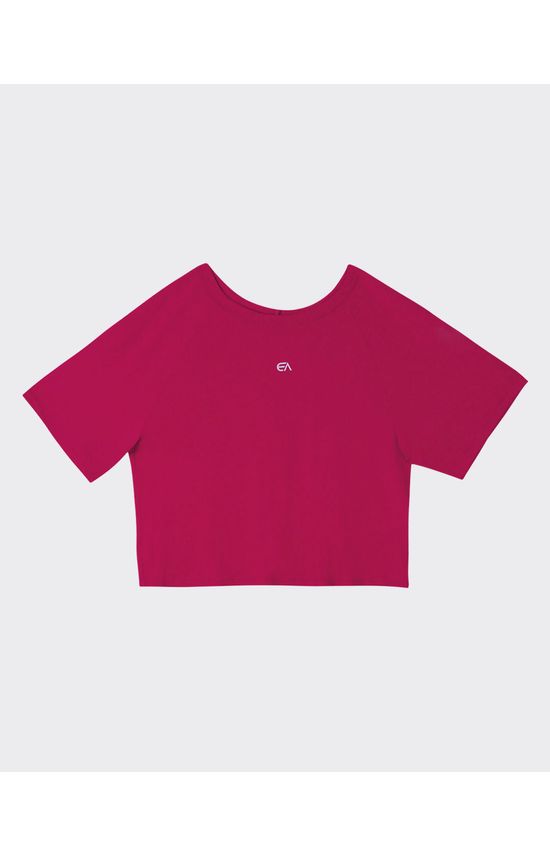 Blusa Cropped Feminina Abertura Costas Em Malha Dry - ENFIM