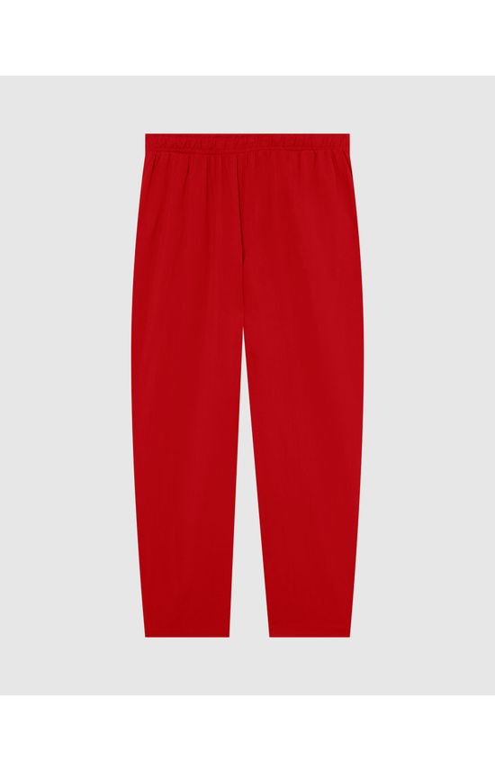 Calça Básica Feminina Plus Size Em Viscose