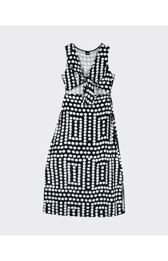 Vestido Midi Feminino Amarração No Busto Em Viscose - ENFIM