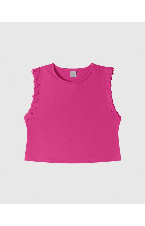 Blusa Feminina Plus Size Cava Trançada Em Viscose Stretch Conforto