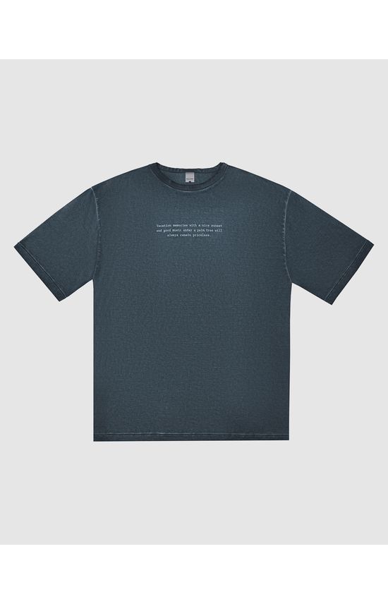Camiseta Masculina Box Fit Estampa Lettering Em Algodão
