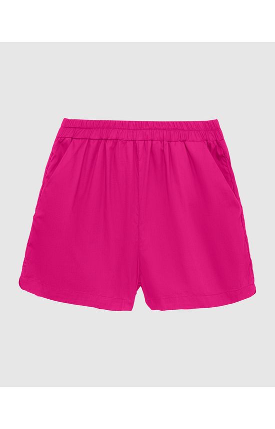 Shorts Feminino Bolso Faca Em Tricoline