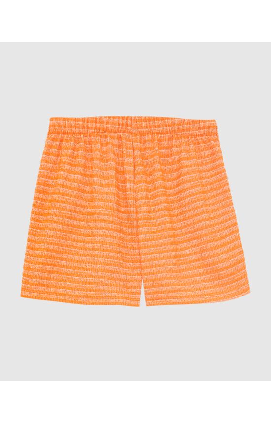 Shorts Saia Feminino Cintura Alta Em Malha Tweed