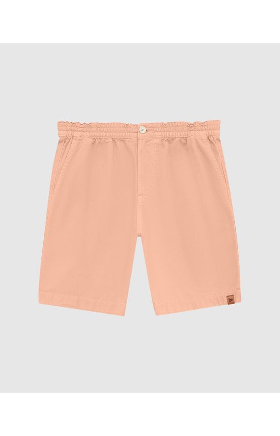 Shorts Masculino Cós Elástico Em Sarja 100% Algodão