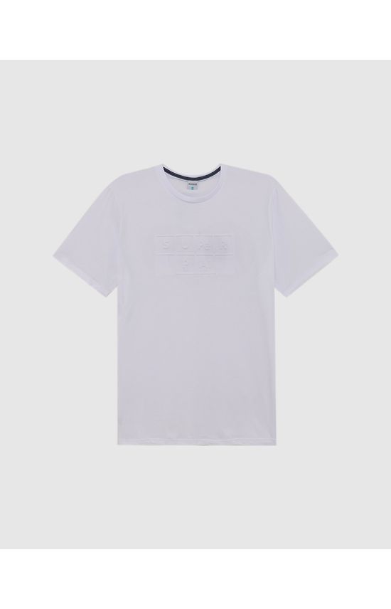 Camiseta Masculina Plus Size Super Pai Manga Curta Em Algodão
