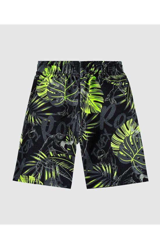 Bermuda Infantil Menino Estampada Em Moletinho Malwee Kids