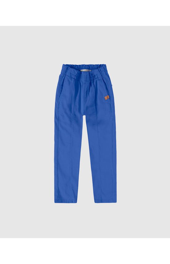 Calça Infantil Menina Slouchy Cintura Média Em Sarja Malwee Kids