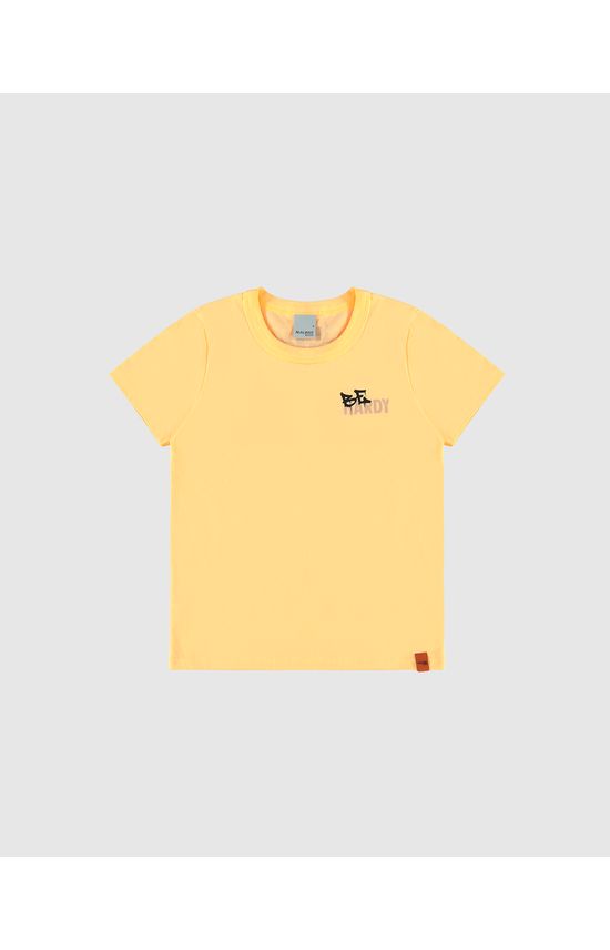 Camiseta Infantil Menino Estampa Frente E Costas Em Algodão Malwee Kids