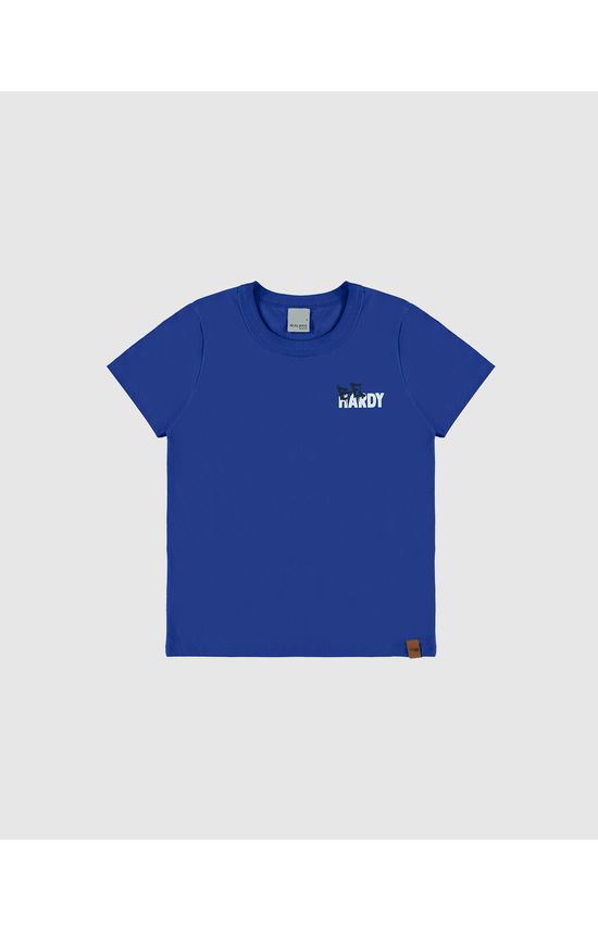 Camiseta Infantil Menino Estampa Frente E Costas Em Algodão Malwee Kids