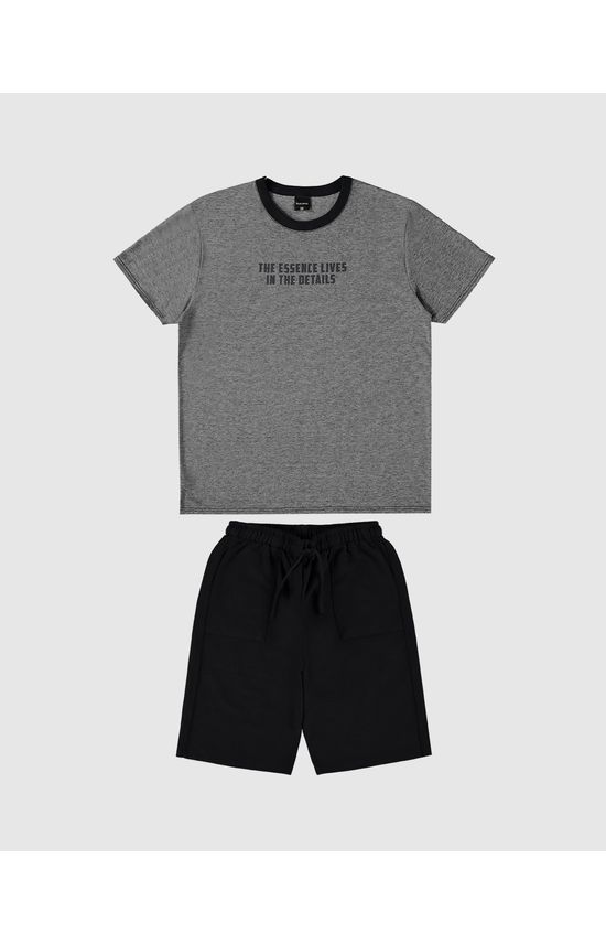 Conjunto Menino Camiseta Em Malha Fio A Fio Malwee Kids