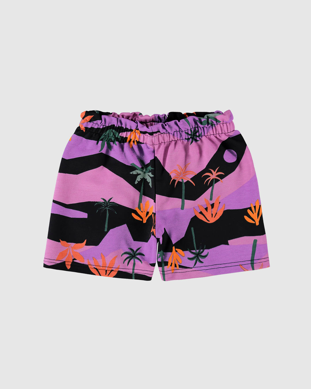Shorts Infantil Menina Clochard Estampado Em Moletinho Malwee Kids - Imagem 5