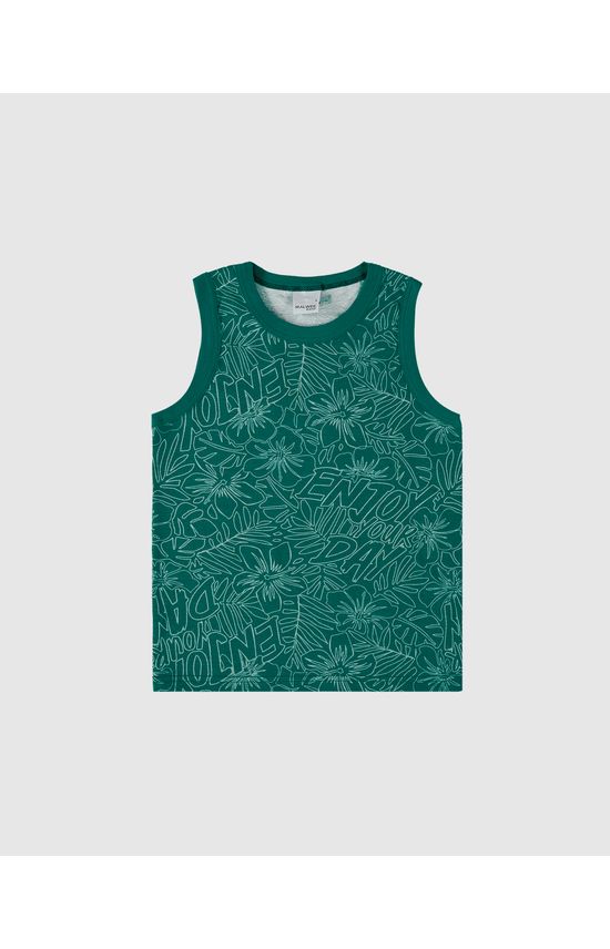 Regata Infantil Menino Estampada Em Algodão Malwee Kids