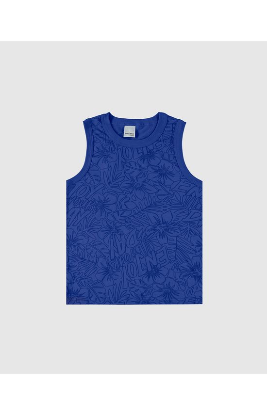 Regata Infantil Menino Estampada Em Algodão Malwee Kids