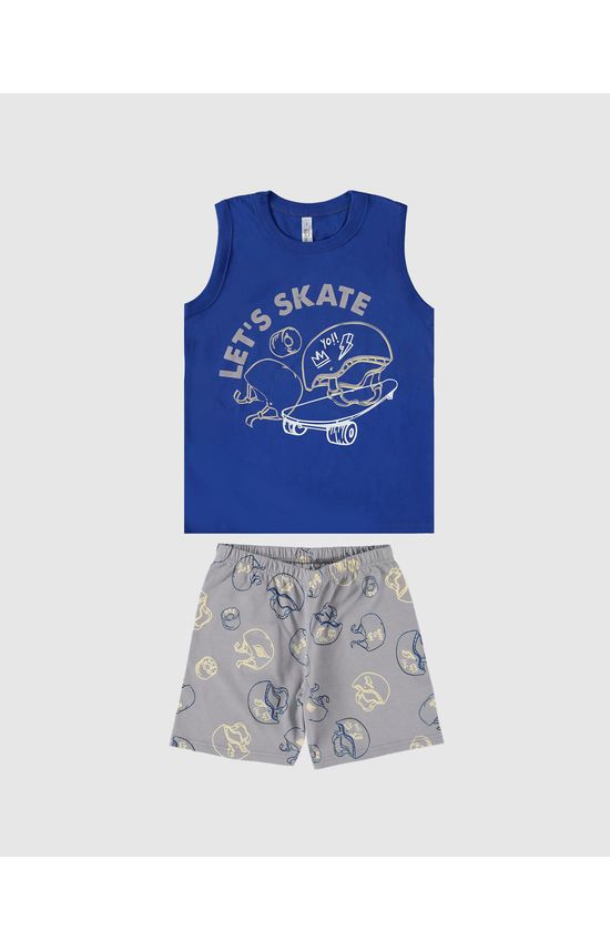 Pijama Infantil Menino Estampa Brilha No Escuro Em Algodão Malwee Kids