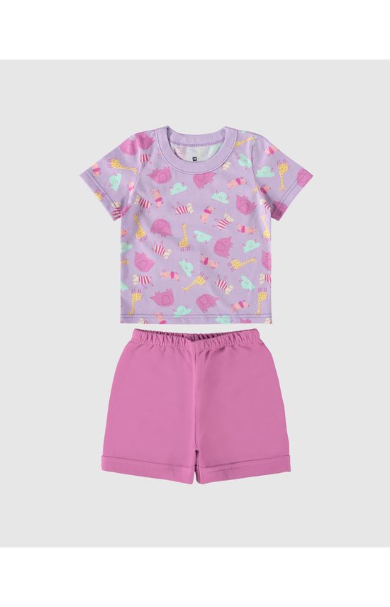 Conjunto Infantil Menina Bebê Em Algodão Malwee Kids