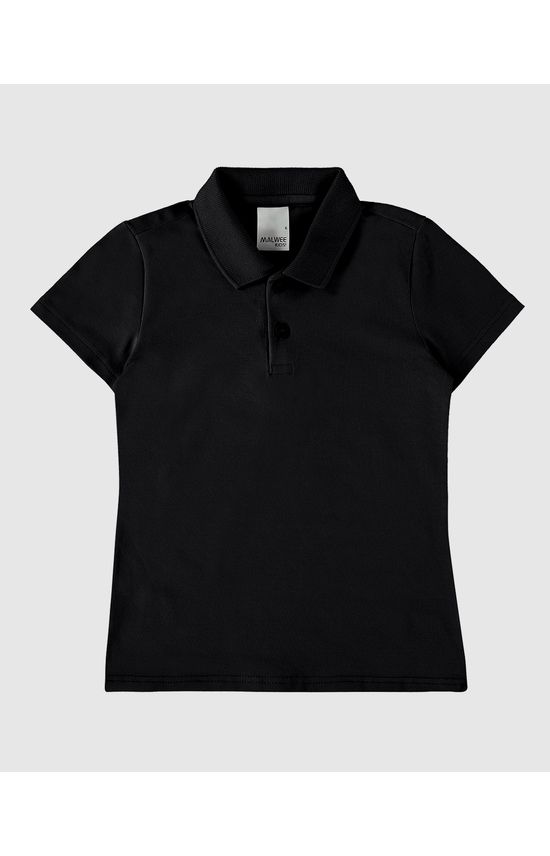 Blusa Polo Infantil Menina Em Algodão Malwee Kids