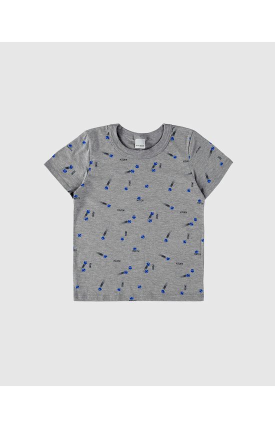 Camiseta Infantil Menino Estampada Em Algodão Malwee Kids