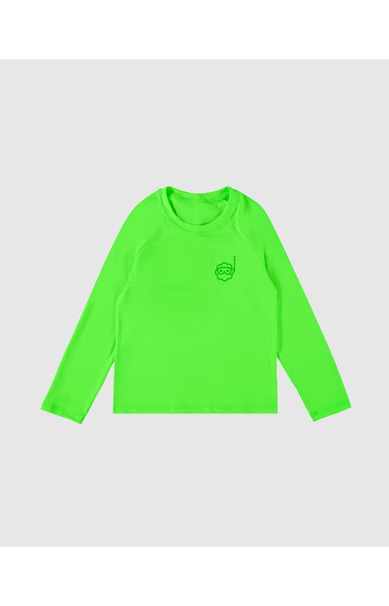 Camiseta Praia Infantil Unissex Manga Longa Malha UV50+ Malwee Kids
