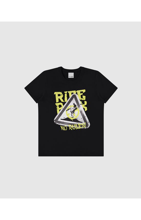 Camiseta Infantil Menino Ride Park Em Algodão Malwee Kids