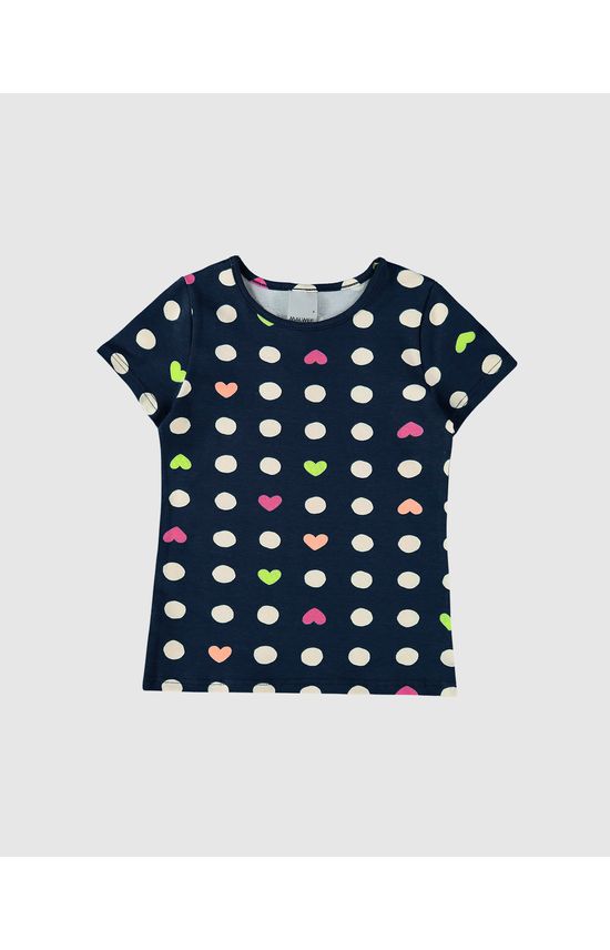 Blusa Infantil Menina Estampada Em Algodão Malwee Kids
