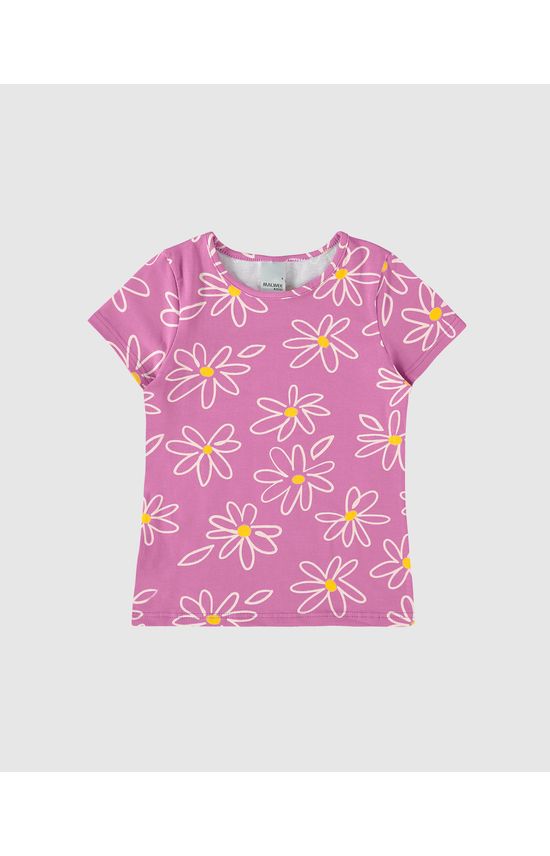 Blusa Infantil Menina Estampada Em Algodão Malwee Kids