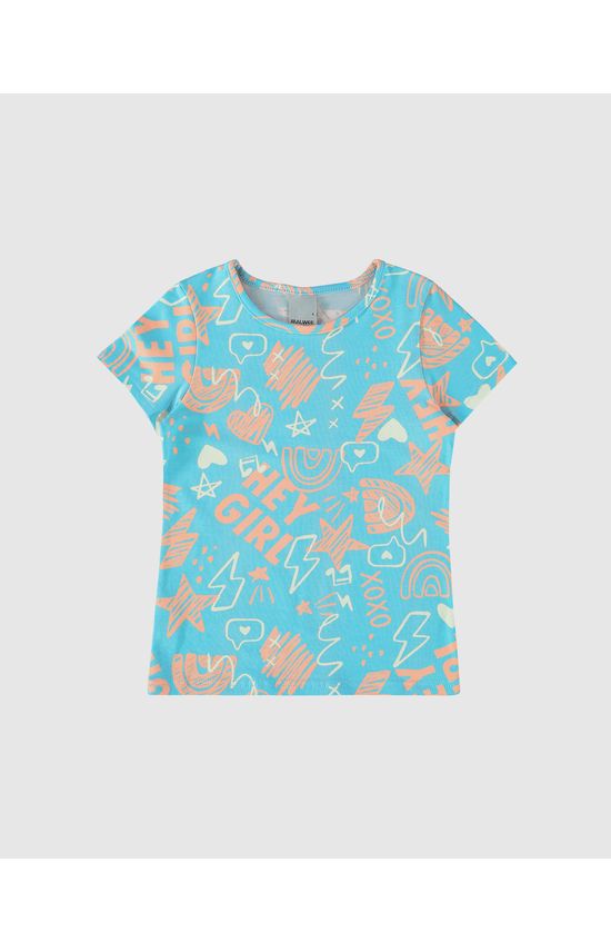 Blusa Infantil Menina Estampada Em Algodão Malwee Kids