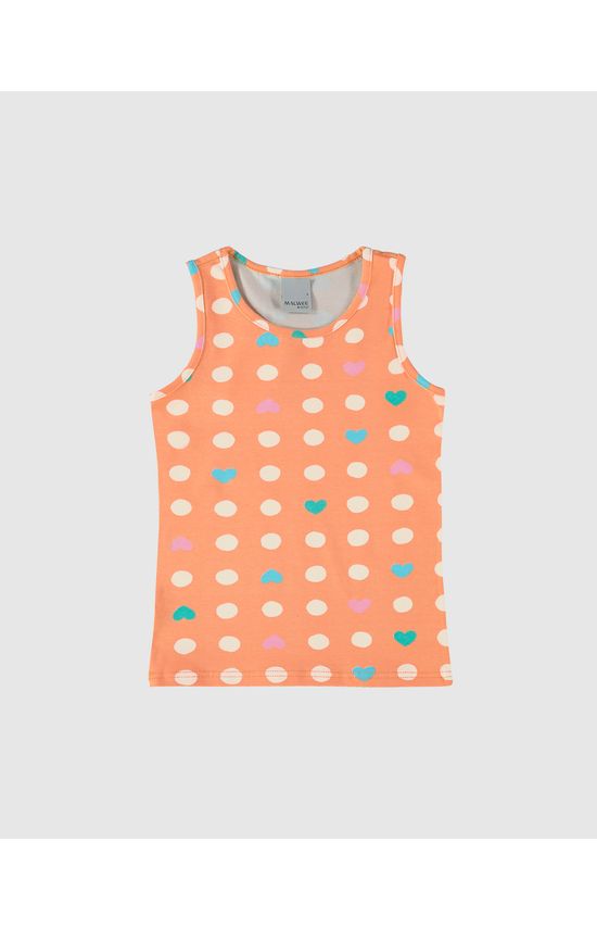 Regata Infantil Menina Estampada Em Algodão Malwee Kids