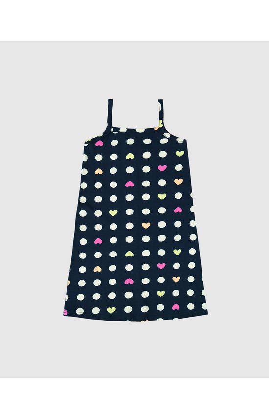 Vestido Infantil Decote Reto Estampado Em Algodão Malwee Kids