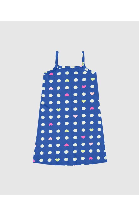 Vestido Infantil Decote Reto Estampado Em Algodão Malwee Kids