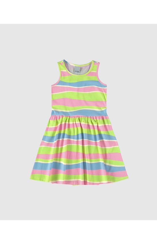 Vestido Infantil Estampado Em Algodão Malwee Kids