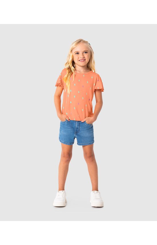 Blusa Infantil Menina Ampla Em Malha Viscose Canelada Malwee Kids