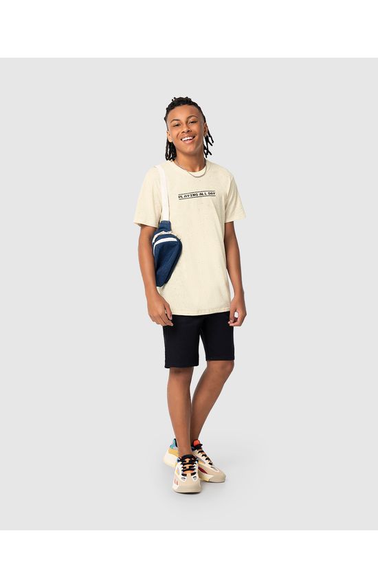 Camiseta Menino Playing All Day Em Malha Botonê Malwee Kids
