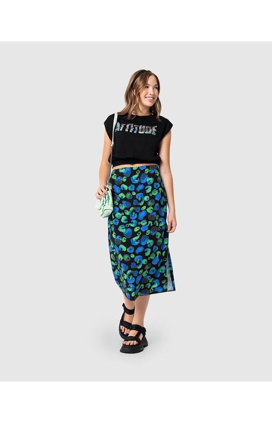 Blusa Muscle Tee Menina Attitude Em Algodão Malwee Kids